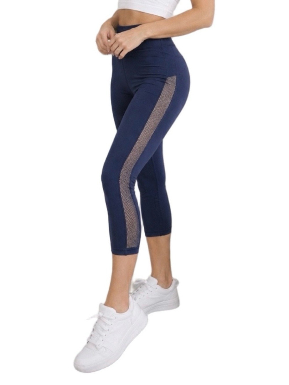 Lululemon Align Cropped Leggings Sz 2 Navy Blue High Waist Clean Girl Aesthetic